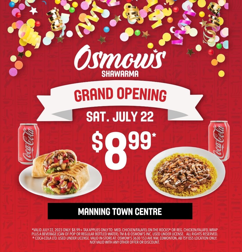 Shawarma in Edmonton Osmow's Manning Town Centre Location